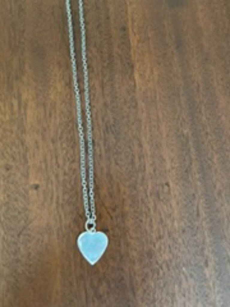 Sterling Heart Pendant With Chain Necklace